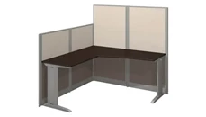 Workstations & Cubicles Bush Furniture 65in W x 65in D L-Shaped Cubicle Desk