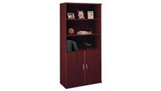 Standard Bookcases Bush Furniture Open Double Bookcase with Doors