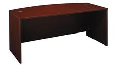 Stand-Alone Desk Shells Bush Furniture 72in W x 36in D Bow Front Desk