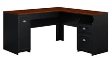 L Shaped Double Pedestal Desks Bush Furniture 60in W L-Shaped Desk