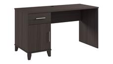 Stand-Alone Single Pedestal Desks Bush Furniture 54in W Office Desk with Drawer and Storage Cabinet