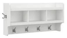 Coat Racks & Hall Trees Bush Furniture 40in W Wall Mounted Coat Rack with Shelf