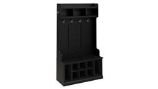 Coat Racks & Hall Trees Bush Furniture 40in W Hall Tree and Shoe Storage Bench with Shelves
