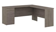 L Shaped Desks Bestar 65in W L-Shaped Desk with Drawers
