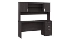 Computer Desks Bestar 65in W Computer Desk with Hutch