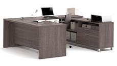U Shaped Single Pedestal Desks Bestar U-Desk
