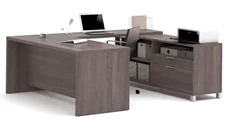 U Shaped Single Pedestal Desks Bestar U-Desk