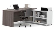 L Shaped Single Pedestal Desks Bestar L Shaped Desk