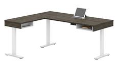 Standing Desks - Electronically Adjustable Bestar Height Adjustable L-Desk