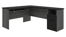 L Shaped Desks Bestar 72in W L-Shaped Desk