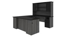U Shaped Desks with Hutch Bestar U-Shaped Desk with Hutch