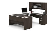 U Shaped Desks with Hutch Bestar U-Shaped Desk