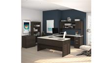 Office Suites Bestar U-Shaped Desk with Lateral File and Bookcase