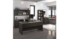 Office Suites Bestar U-Shaped Desk with Lateral File and Bookcase