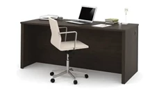 Stand-Alone Desk Shells Bestar 72in W Executive Desk Shell