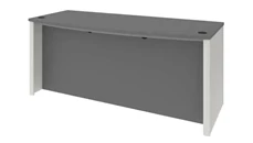 Stand-Alone Desk Shells Bestar 72in W Bowfront Desk Shell
