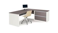 L Shaped Single Pedestal Desks Bestar L Shaped Desk 93862