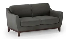 Loveseats Office Source Furniture Loveseat with Wood Legs