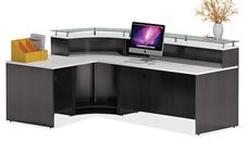 Reception Desks - L Shaped Office Source Furniture Reception Desk with ADA Return