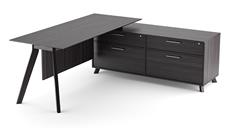 L Shaped Single Pedestal Desks Office Source Furniture 72in x 63in L Shaped Desk with Drawer Storage
