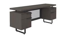Stand-Alone Double Pedestal Desks Office Source Furniture 72in x 24in Double Pedestal Credenza Desk