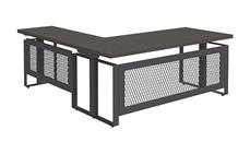 Standing Desks - Electronically Adjustable Office Source Furniture 6ft x 78in Full L-Desk Height Adjustable