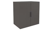 Low Storage Cabinets Office Source Furniture 3 Shelf Cabinet with Wood Doors