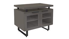 Low Storage Cabinets Office Source Furniture 2 Shelf Storage Cabinet with Glass Doors
