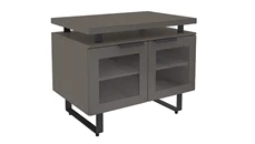 Low Storage Cabinets Office Source Furniture 2 Shelf Storage Cabinet with Glass Doors