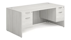 Stand-Alone Double Pedestal Desks Office Source Furniture 71in x 36in Double Hanging Pedestal Desk
