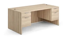 Stand-Alone Double Pedestal Desks Office Source Furniture 71in x 36in Double Hanging Pedestal Desk