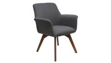 Lobby & Guest Chairs - Wood Office Source Furniture Mid Back Guest Chair with Wood Leg Base