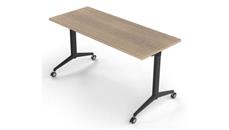 Training Tables Corp Design 60in x 24in Flip Top Nesting Table