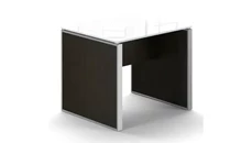 End Tables Corp Design End Table with White Glass Top