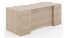 Stand-Alone Desk Shells Corp Design 66in x 30in Rectangular Desk Shell with Curved Modesty Panel