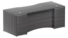 Stand-Alone Desk Shells Corp Design 66in x 30in Rectangular Desk Shell with Curved Modesty Panel