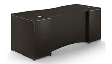 Stand-Alone Desk Shells Corp Design 66in x 30in Rectangular Desk Shell with Curved Modesty Panel
