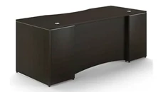 Stand-Alone Desk Shells Corp Design 66in x 30in Rectangular Desk Shell with Curved Modesty Panel