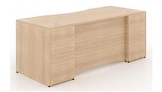 Stand-Alone Desk Shells Corp Design 66in x 30in Rectangular Desk Shell with Curved Modesty Panel