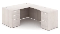 L Shaped Double Pedestal Desks Corp Design 66in x 72in Rectangular L Shaped Desk