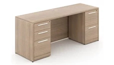 Stand-Alone Double Pedestal Desks Corp Design 72in x 30in Double Pedestal Desk