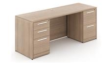 Stand-Alone Double Pedestal Desks Corp Design 60in x 30in Double Pedestal Desk