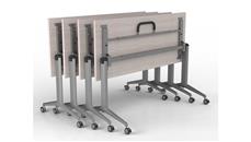 Training Tables Corp Design 48in x 24in Flip Top Nesting Table
