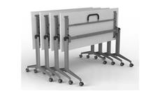 Training Tables Corp Design 60in x 24in Flip Top Nesting Table