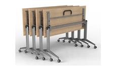 Training Tables Corp Design 66in x 30in Flip Top Nesting Table