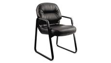 Side & Guest Chairs HON Leather Guest Arm Chair