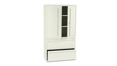 File Cabinets Lateral HON 36in W 2 Drawer Lateral File with Bin Der Storage