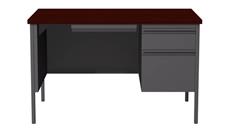 Steel & Metal Desks Hirsh Industries 30" x 48" Single Pedestal Desk