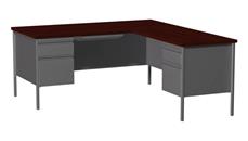 Steel & Metal Desks Hirsh Industries 66" x 72" Corner Right Return