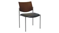 Lobby & Guest Chairs - Metal KFI Seating Side / Guest Chair, Armless with Wood Back